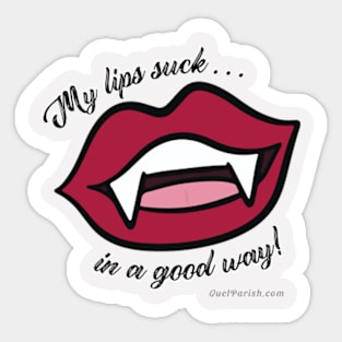 Vampire Lips Suck Sticker